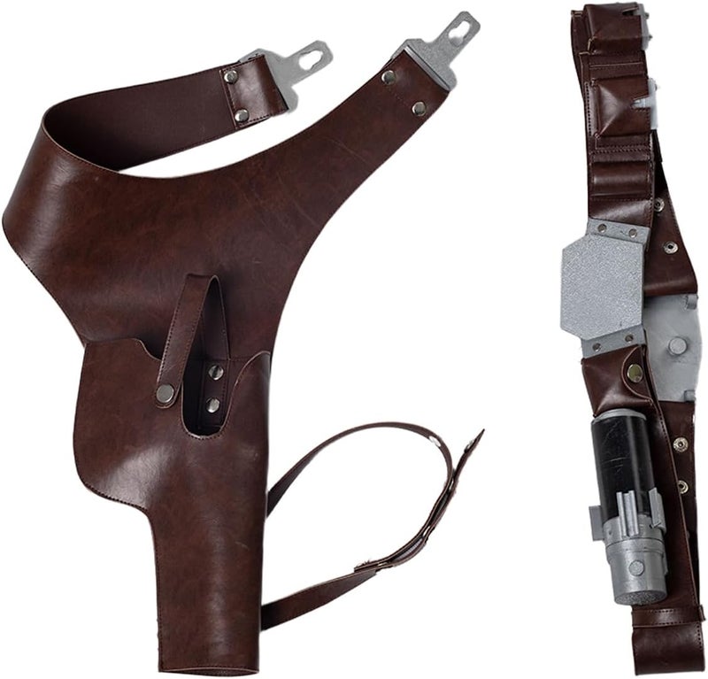 CosFantasy Mens Cosplay Belt PU Leather Holster Costume Belts Props Accessory for Halloween - Image 4